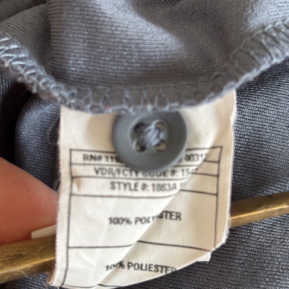 Adidas Gray Performance Polo Shirt - Picture 6 of 9